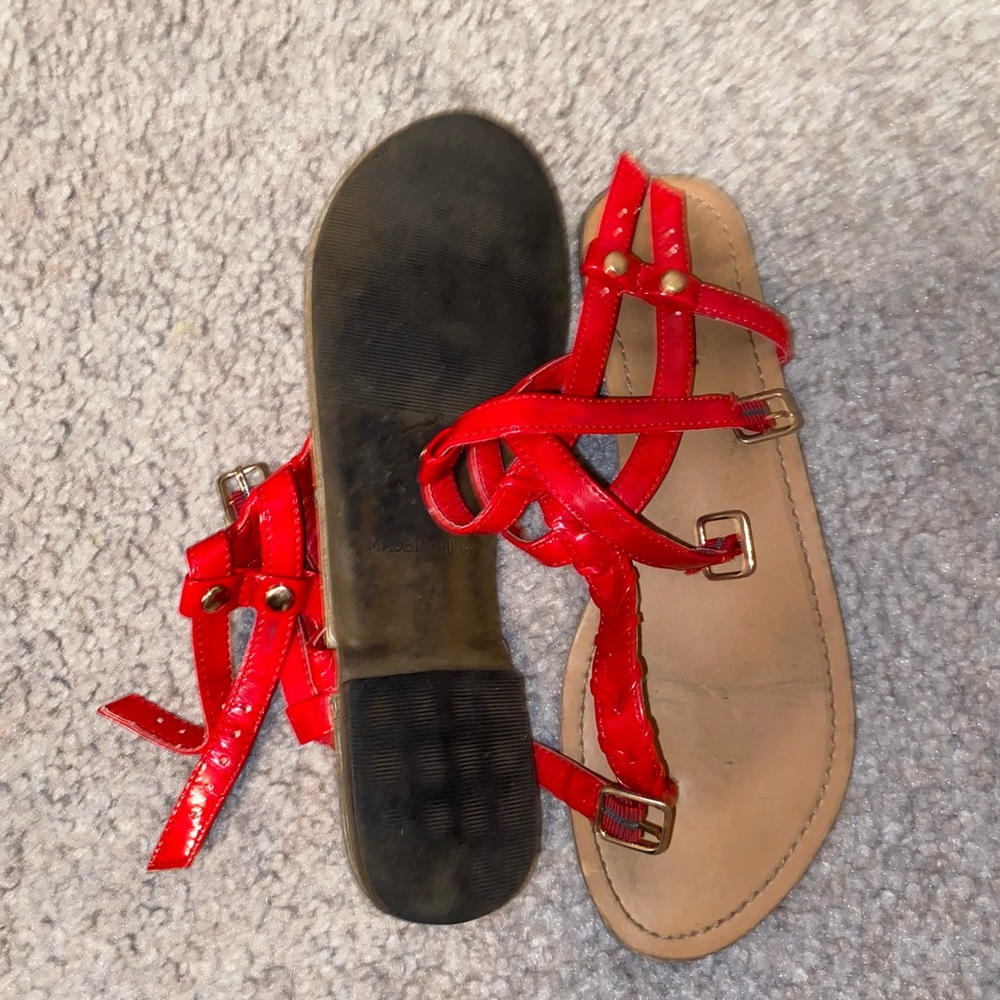 Red sandals - Picture 2 of 2